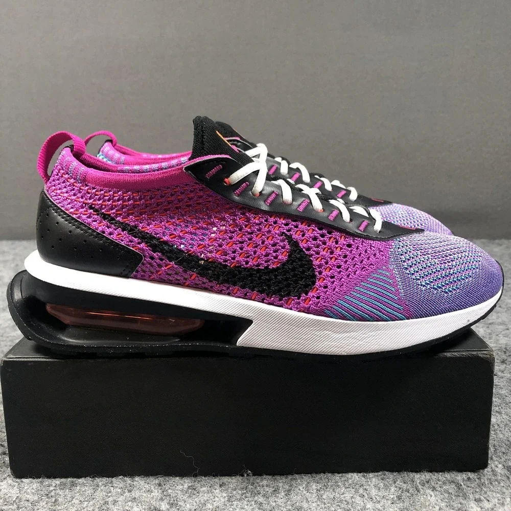 Nike Air Max Flyknit Racer Fuchsia Dream Womens 8.5 Purple Blue FD0822-500